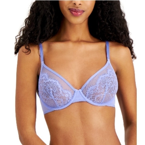 New I.N.C. INTERNATIONAL CONCEPTS
Underwire Lace Bra, Lolite Small - Picture 2 of 4